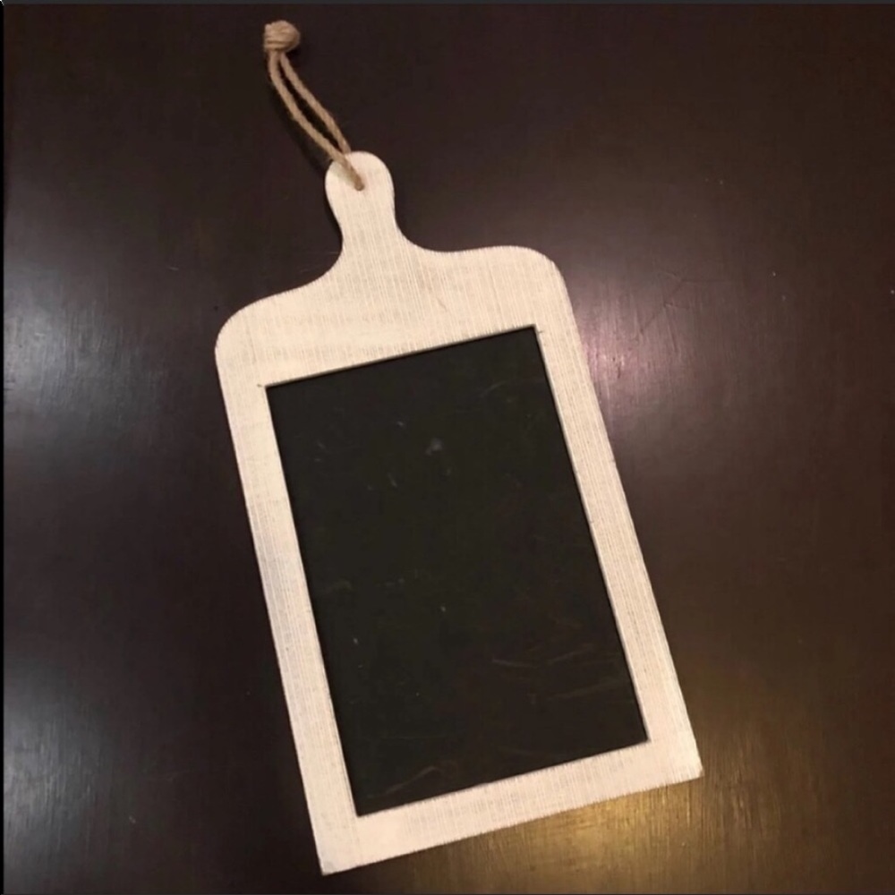 White Shabby Chic Chalkboard NWT